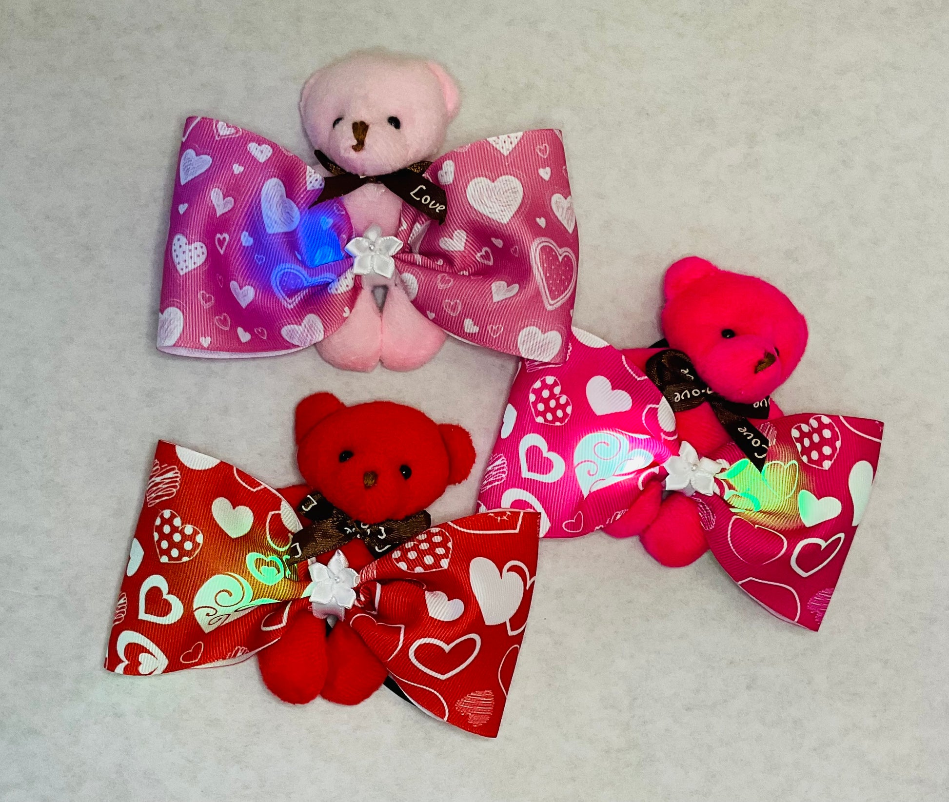 Light-Up Teddy Bear Hair Bow