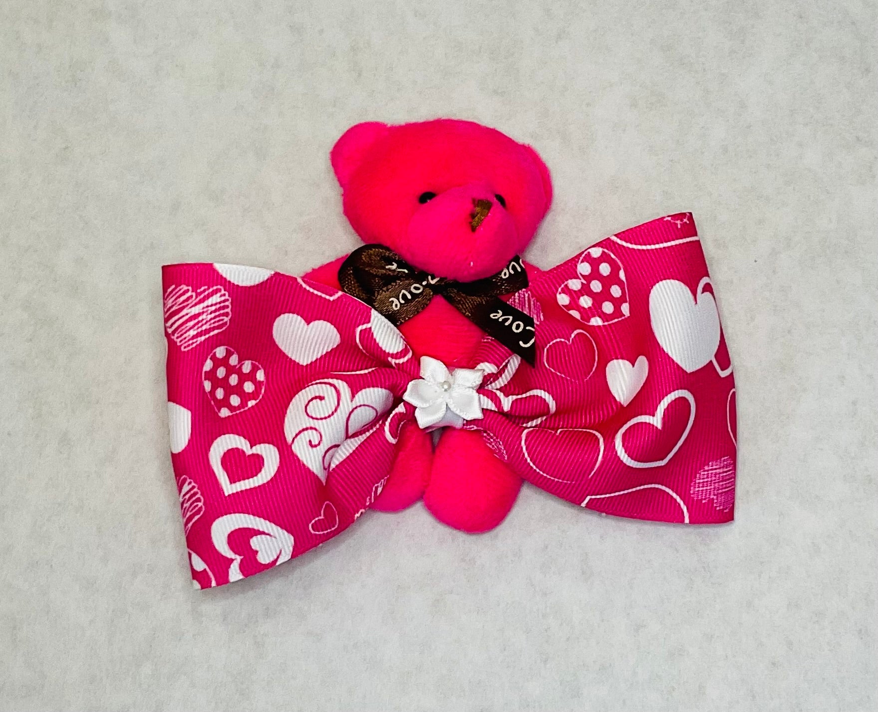 Light-Up Teddy Bear Hair Bow