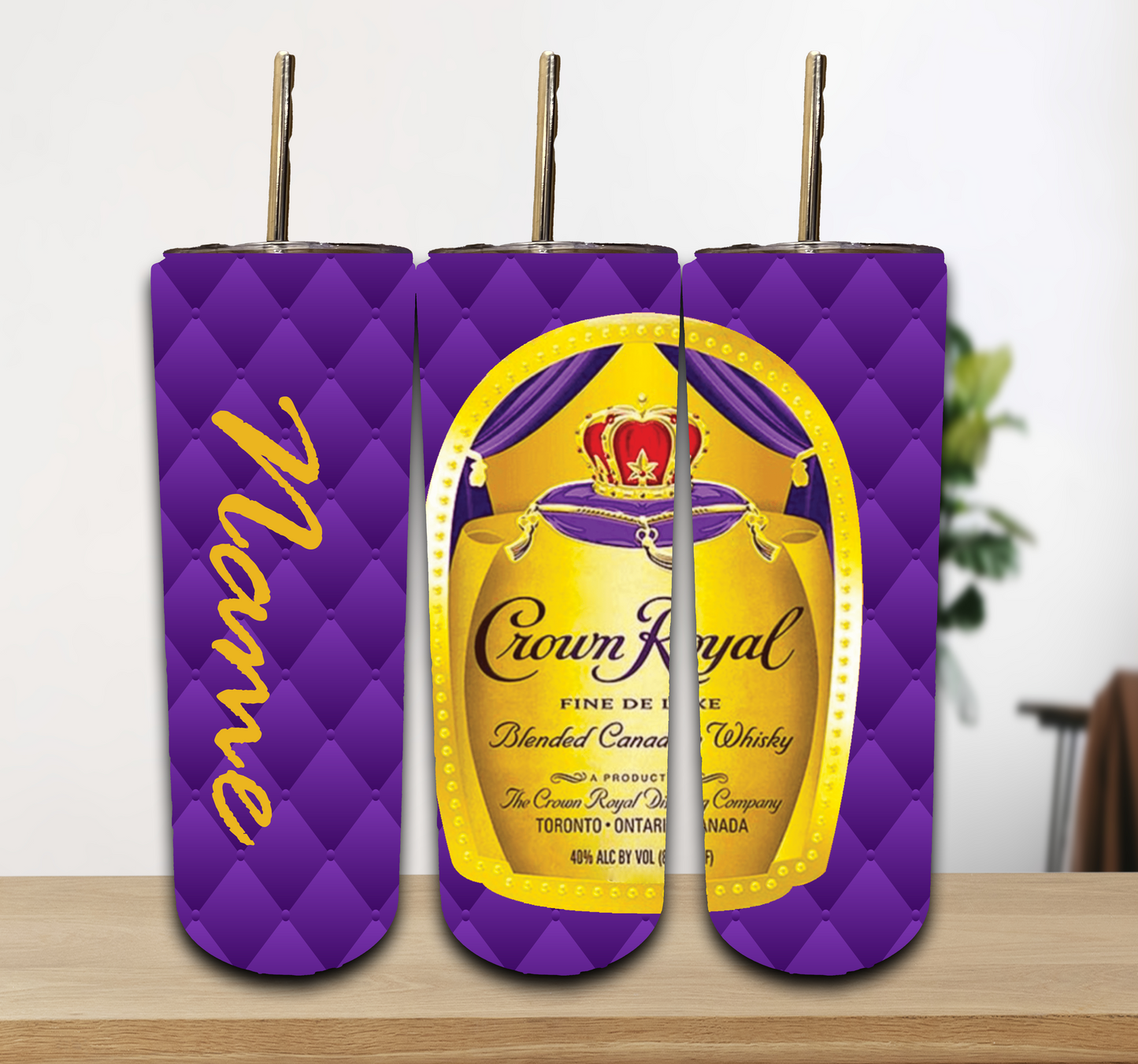 Crown Purple Tumbler