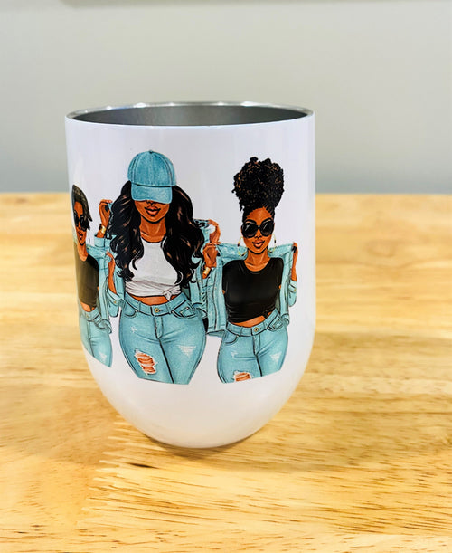 3 Sistas Wine Tumbler