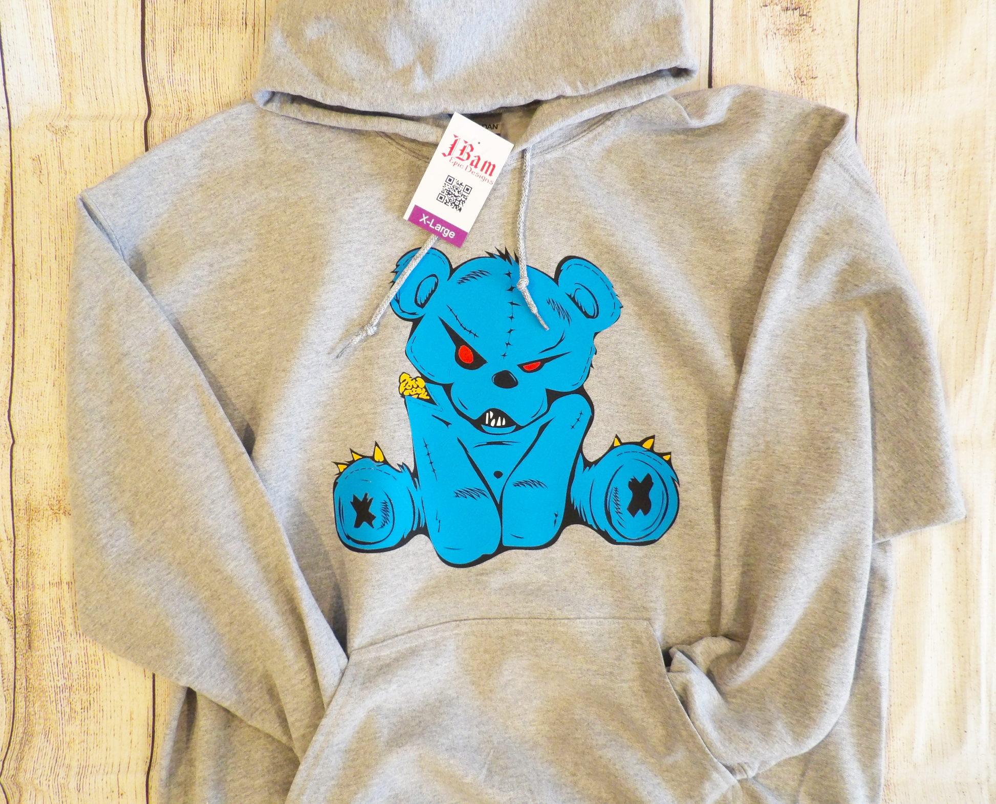 Evil Teddy Bear Hoodie – JBam Epic Designs Evil Teddy Bear Hoodie – JBam Epic Designs