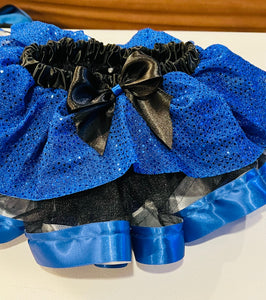 Black and Blue Tutu and Bow