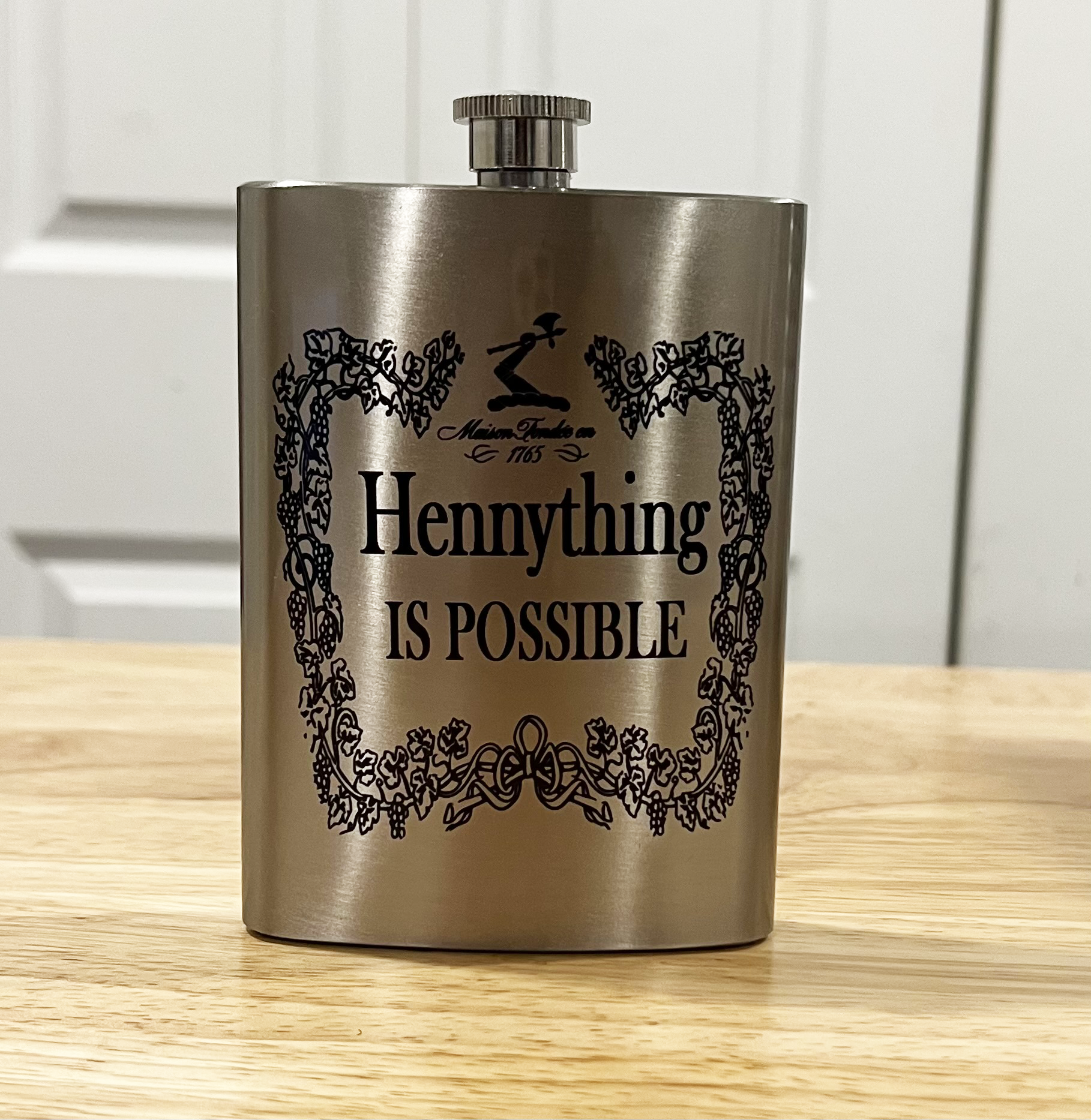 Hennything is  Possible Stainless Steel Flask