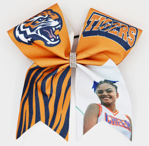 Picture Cheer Hair Bow
