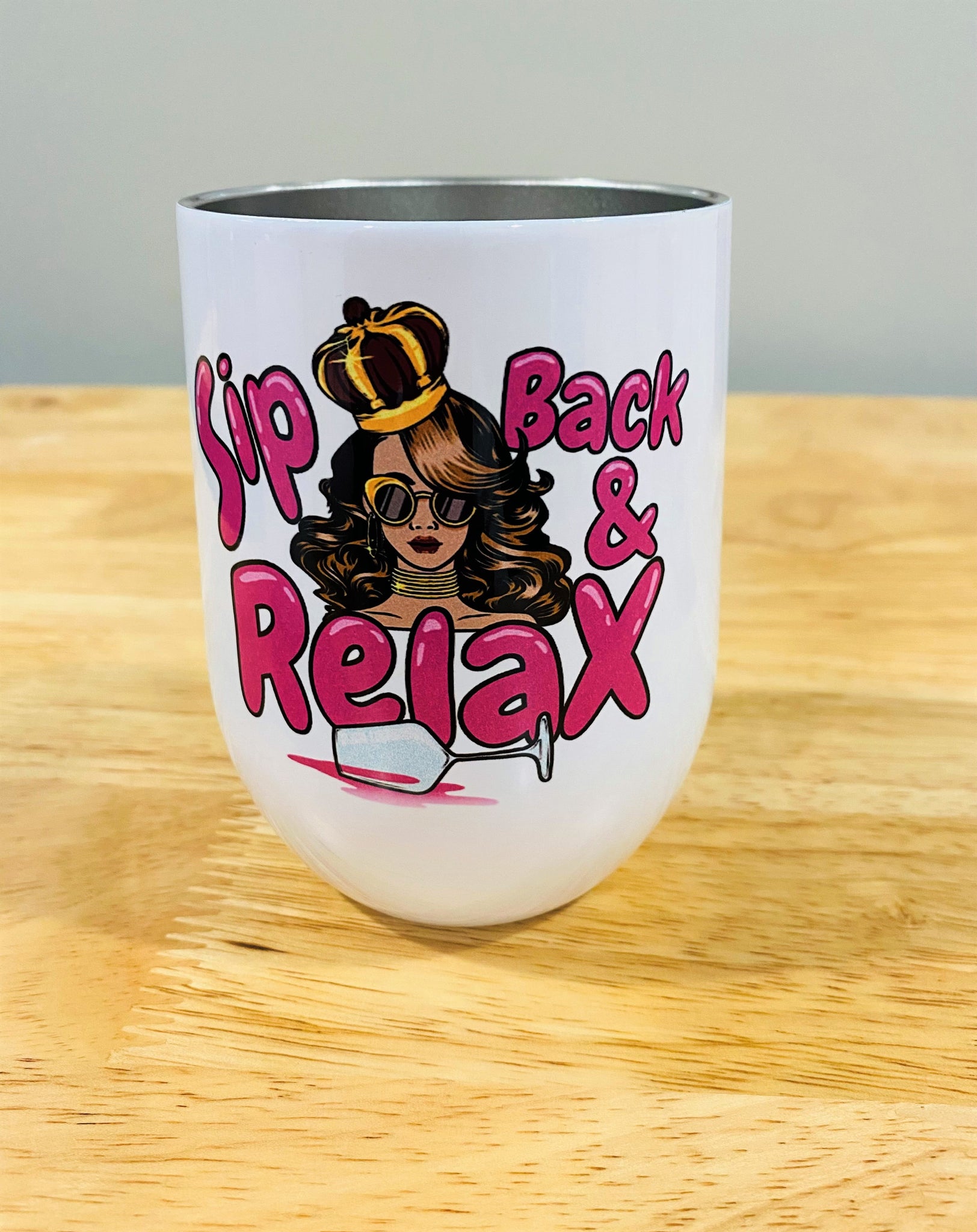 Sip Back & Relax Wine Tumbler