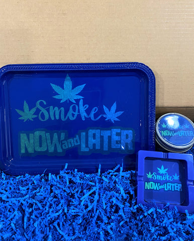 Smoke Now And Later Rolling Tray Set