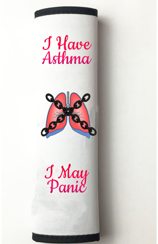 Asthma Seat Belt Cover Pink