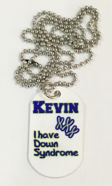 Down Syndrome Awareness Dog Tag Necklace