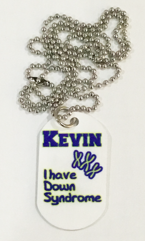 Down Syndrome Awareness Dog Tag Necklace