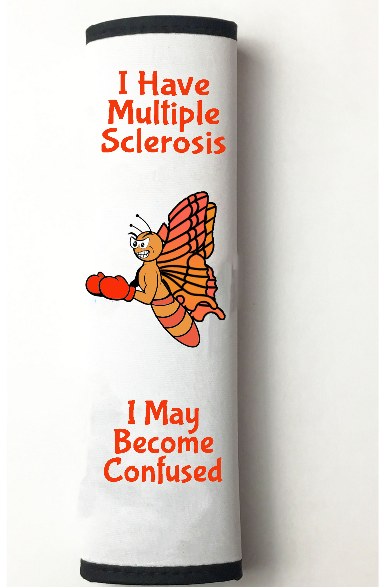 Multiple Sclerosis Seat Belt Cover Boxing Butterfly
